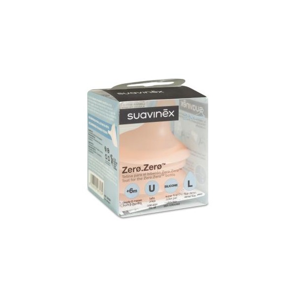 Tetina Silicona Anticolico Suavinex flujo L 2u