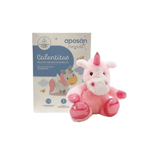 Peluche frío-calor UNICORNIO ROSA